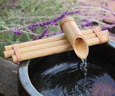 Bamboo Accents Water Fountain with Pump Indoor/Outdoor Fountain 12â€ Wide Th...