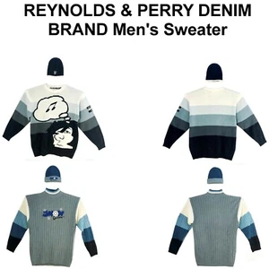 Vintage, REYNOLDS & PERRY DENIM BRAND Men's Sweater With Beanie Cap - Picture 1 of 7