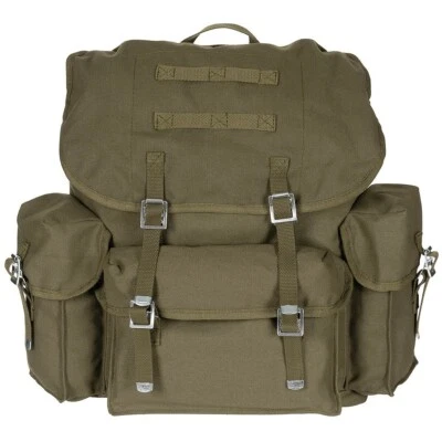 Bundeswehr Rucksack MFH, 100% Baumwolle, Fassungsvermögen 30 Liter, oliv - Bild 1 von 2