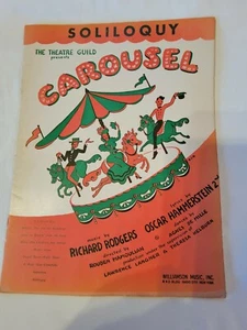 SOLILOQUY Sheet Music Vintage Songbook 1945 Broadway Show Song Tune - Picture 1 of 7