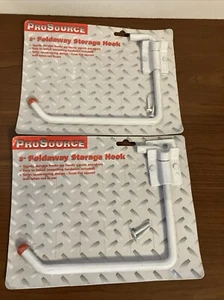 ProSource 8” Foldaway Storage Hook (Lot of 2) White “Sealed” - Picture 1 of 7