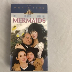 Mermaids (VHS, 1999, Movie Time) Sealed Shrink Wrap Cher PF - Picture 1 of 9