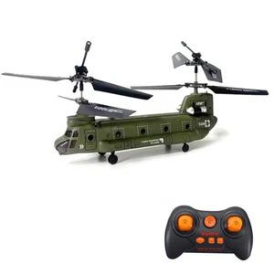 SYMA Remote Control Helicopter 2.4G 3CH Dual Propellers Military Helicopter B8G5 - Picture 1 of 10