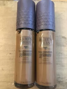 2 PK BURT'S BEES Goodness Glows Liquid Makeup Foundation 1062 Cocoa 1 oz. - Picture 1 of 3