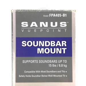 Soundbar-Halterung Sanus Viewpoint Modell FPA405-B1 unterstützt bis zu 15 Pfund - Bild 1 von 9