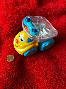 Fisher Price Brilliant Basics Popping Dump Truck Rattle Push Toy ~ CLEAN - Picture 1 of 5