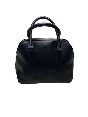 A New Day Black Faux Leather Pleather Double Zip Crossbody Purse Bag GUC - Image 1 of 4