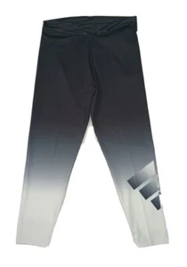 New Adidas Girls Aeroready Leggings Black White Sz L (14) - Picture 1 of 9