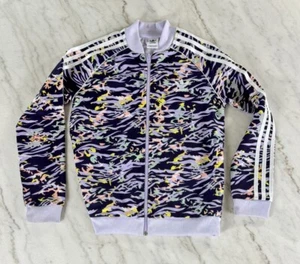 Adidas Girls SST Track Vibrant 90's Throwback Full Zip Jacket Size M 11-12 Years - Picture 1 of 4
