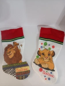 Vintage Disneys Der König der Löwen Set Weihnachtsstrumpf Filz - Bild 1 von 5