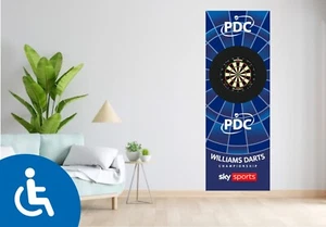PDC Darts "Rollstuhlspieler" personalisierte Dartscheibe Wandgrafik - Bild 1 von 2