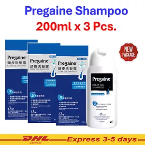 3x Shampoo Pregaine Clear Gel for Thinning Hair Clean Healthy Prevent Hair Loss - Picture 1 of 20