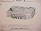 1961 CHRYSLER 300G 300 G NEWPORT NEW YORKER CONVERTIBLE AM MANUEL D'ENTRETIEN RADIO