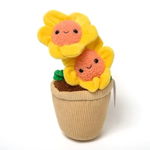 Plüsch Sonnenblumen, Pflanze Pals Buddies lächelnde Topfpflanze, Frühlingsblume Geschenk - Bild 1 von 9