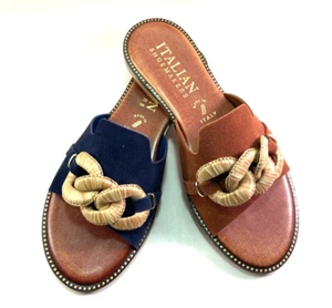 Italian Shoemakers Melyza Slip On Flat Sandal Choose Sz/Color - Picture 1 of 18