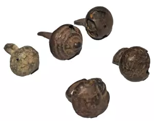 Lot Of 5 Bronze Horse Decorated Ornaments Ancient Nomadic Empires - Picture 1 of 4