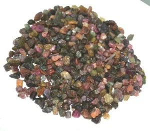Lote de 500 quilates piedra preciosa áspera faceta natural bicolor turmalina sin tratar de Mozambique - Imagen 1 de 9
