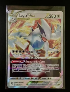 Lugia VSTAR Ultra Raro Holo 139/195 - Silver Tempest Pokemon TCG Paquete Casi Nuevo Fresco - Imagen 1 de 2