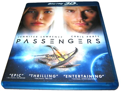 Passengers - Jennifer Lawrence - 3D Blu-Ray - Near Mint - Region A - Image 1 of 2