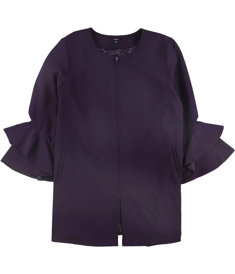 Chaqueta de manga acampanada Alfani para mujer, púrpura, S Foto 1 de 1