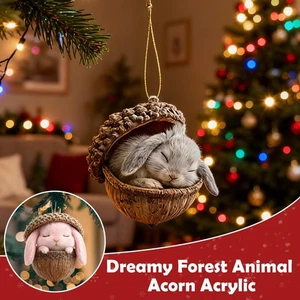 Waldtier Eichel Ornamente 2026 Weihnachten Adventskalender Acryl Deko H0H3 - Bild 1 von 35