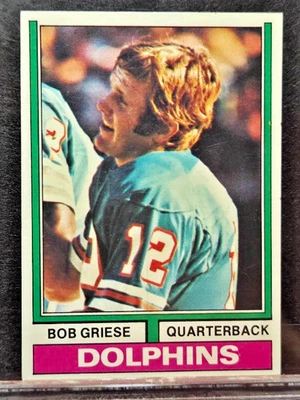 Bob Griese 1974 Topps Football #200 Miami Dolphins - Image 1 of 2
