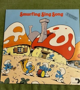 Smurfing Sing Song Record Vinyl Smurfs RARE 1980 VG Sessions ARI-1018 - Picture 1 of 13