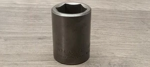 Vintage Wright Tools USA 87-4824 Shallow 3/4" Impact Socket 6 Point 1/2" Drive - Picture 1 of 4