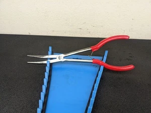 #bm378 MAC TOOLS 11” LONG EXTENDED REACH BENT ANGLE NOSE PLIERS P301733 - Picture 1 of 12