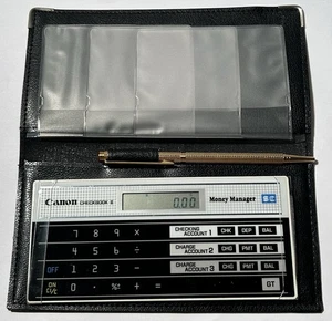 Vintage Canon Scheckbuch II Money Manager ultradünn getestet funktioniert Made in Japan - Bild 1 von 9
