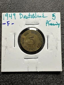 1949 F Germany 5 Pfennig. Magnetic. - Picture 1 of 5