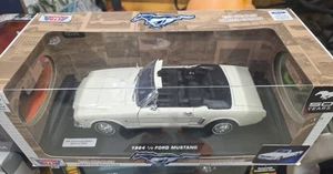 1964 1/2 Ford Mustang Convertible Cream 1/18 Diecast Car Model by Motormax - Picture 1 of 2