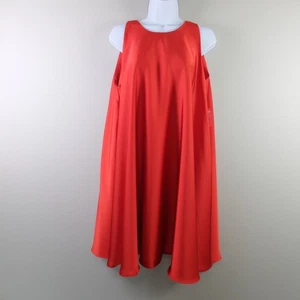 Aqua Bloomingdale's exklusives rotes Trapez Minikleid Größe Medium neu mit Etikett - Bild 1 von 13