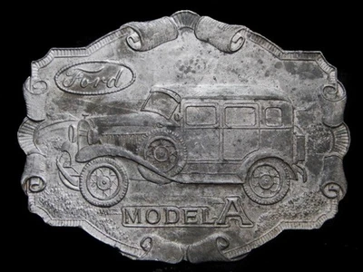 ND15103 VINTAGE AÑOS 70 **MODELO FORD A** HEBILLA CINTURÓN COCHE ANTIGUO Foto 1 de 2
