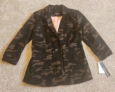 Новый Hollywould камуфляжная куртка женщины маленький блейзер эластичной хлопковой смеси  - Изображение 1 из 4