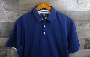 Buttercloth Poloshirt Herren Large Navy Blau Icy Cotton Cooling Stretch Freizeit - Bild 1 von 9