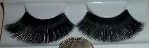 1 pair # 199 False eyelashes Showgirl Drag Queen Cross Dresser Stripper Costume - Picture 1 of 1