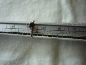 Vintage sterling garnet ring - Picture 1 of 3