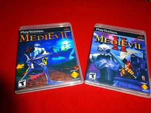 EMPTY Replacement Cases !! MEDIEVIL I II 1 2 Sony Playstation 1 PS1 PSX - Picture 1 of 5