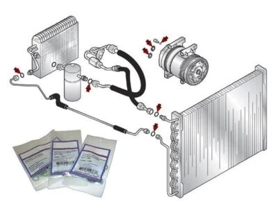 Kit de sellado de sistema de aire acondicionado para Dodge Spirit 1989-1992 88494CVQV 1990 1991 Foto 1 de 2