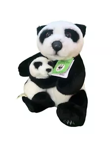 Anna Club Panda Bear With Baby WWF Millennium 2000 Plush Soft Toy Vintage 11” - Picture 1 of 13