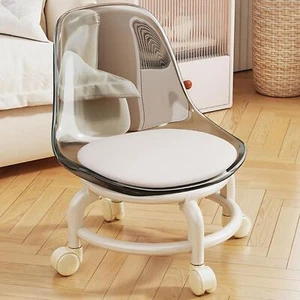 Low Rolling Stool Rolling Seat Pulley Stool for Home Kitchen Floor Cleaning - Picture 1 of 25