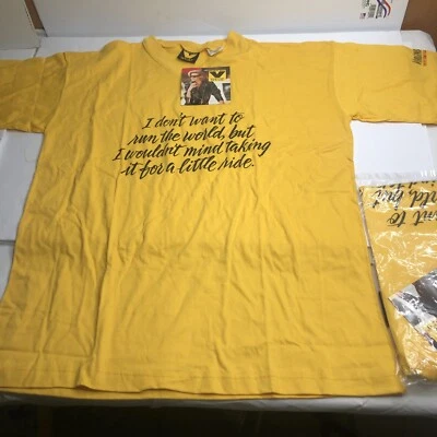 NUEVA Camiseta Vintage Unisex Virginia Slims Cigarettes Talla Única Años 90 Amarilla Nueva Foto 1 de 4