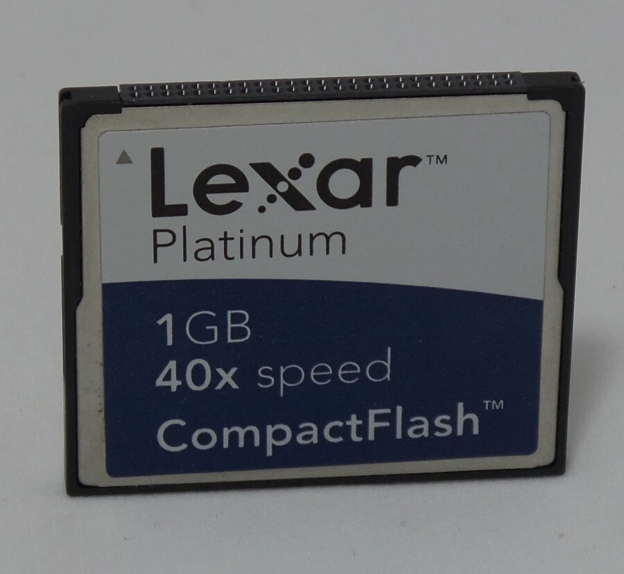Lexar 40x Speed 1 GB CF Platinum Compact Flash Card (CF1GB-40-634) - Image 1 of 1
