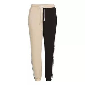 No Boundaries Tan & Black Faith Colorblock Jogger Drawstring Sweatpants XL 15-17 - Picture 1 of 5
