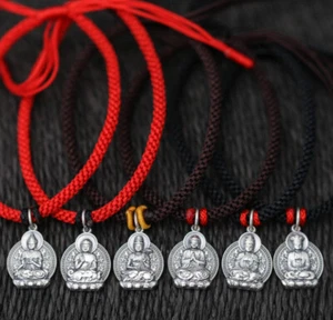 Colgante Dije Oración Buda Colgante Plata Esterlina 925 Hágalo usted mismo A2150 - Imagen 1 de 40