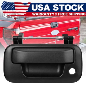 Black Tailgate Rear Latch Door Handle Fit For 2008-2016 Ford F250 F350 F450 F550 - Picture 1 of 12