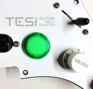 Tesi DITO Snap-in 24MM Guitar Arcade Button Kill Switch Translucent Green - Picture 1 of 4