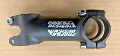 NOS Profile Legra 84/96 Degree 70/90/110mm Black Handlebar Stem 31.8/28.6mm - Image 1 of 4