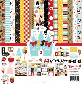 Echo Park Wish Upon A Star 2 - 12x12 Collection Kit Scrapbook Papers + Stickers - Picture 1 of 5